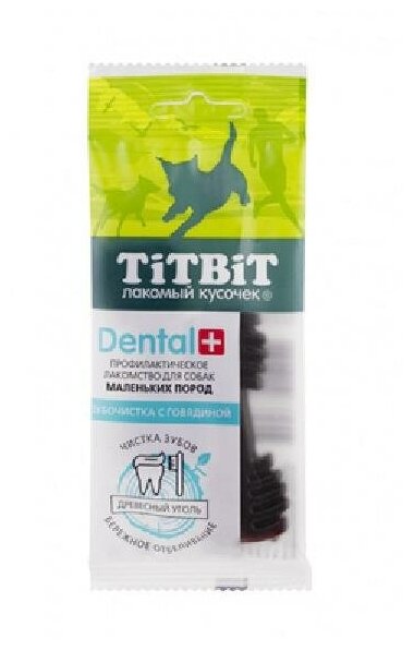 TiTBiT Жевательный снек DENTAL+ Зубочистка с говядиной (для мелких пород) 14042 0,026 кг 44162