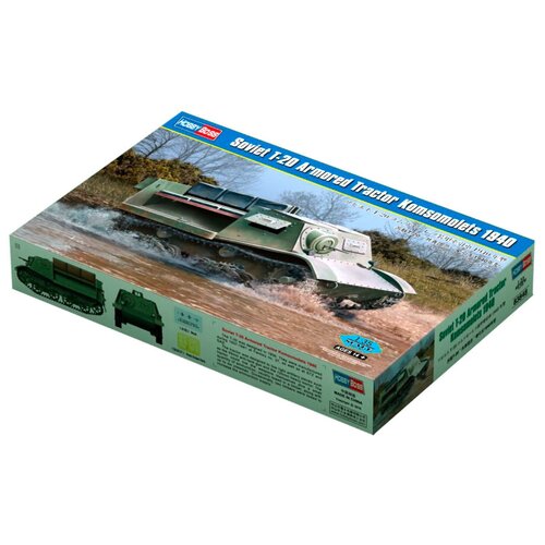 Сборная модель HobbyBoss Soviet T-20 Armored Tractor Komsomolets 1940 (83848) 1:35 сборная модель hobbyboss soviet ba 10 armor car 83840 1 35