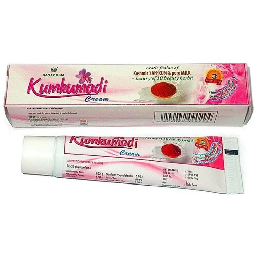 Nagarjuna Kumkumadi Cream Крем для лица молодость и здоровье кожи, 20 г