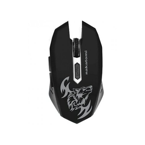 Мышь Nakatomi MROG-15U игровая беспроводная оптическая 1600 dpi подсветка USB чёрная 72900₽