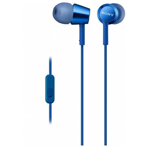 Проводные наушники Sony MDR-EX155AP, синий