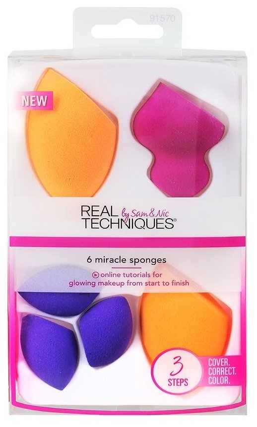 Набор спонжей для макияжа Real Techniques Miracle Complexion Sponges (6 шт.)