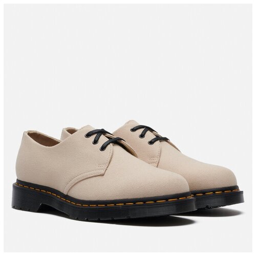 фото Мужские ботинки dr. martens 1461 oxford canvas бежевый, размер 41 eu