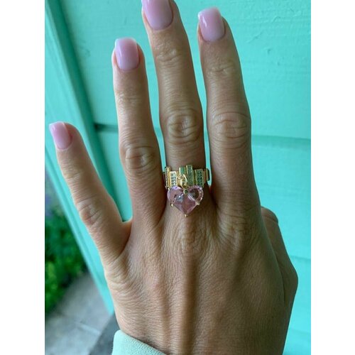 фото Кольцо, кристалл, стекло, золотой нет бренда