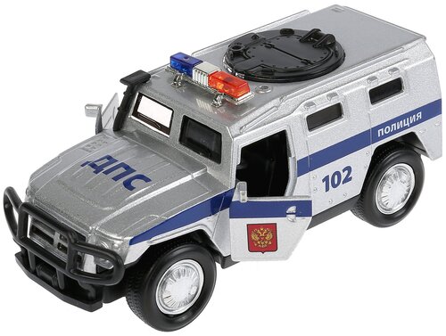 Фургон ТЕХНОПАРК Полиция FY6178-P-SL, 12 см, серебристый