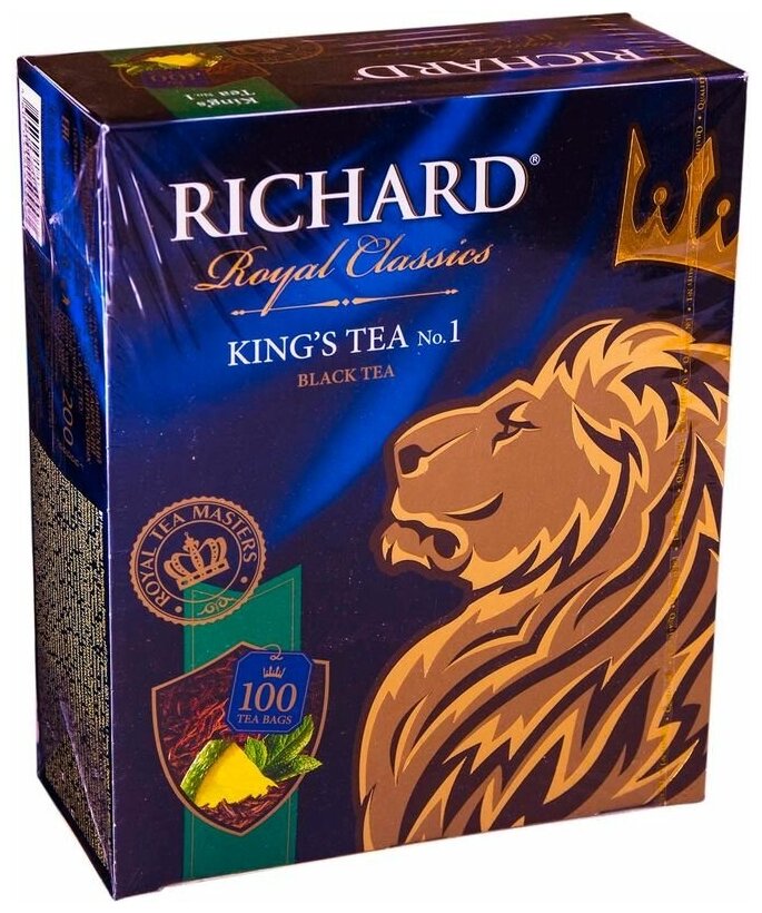 Чай черный Richard King's Tea №1 в пакетиках, 100 пак. - фотография № 7