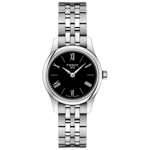 Наручные часы TISSOT, черный, серебряный наручные часы tissot t075 220 11 101 01 серебряный черный