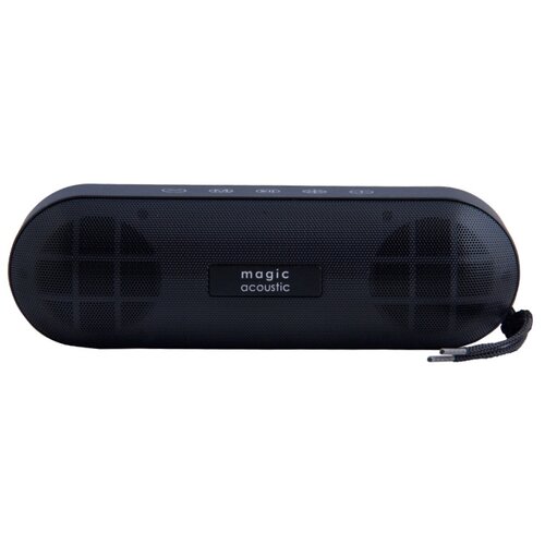 фото Колонка с bluetooth 5.0 magic acoustic sk1019bk, evolution, usb, fm-радио, светодиодная подсветка, размер 209х69,8х63,8 мм, 2х5 вт, чёрный