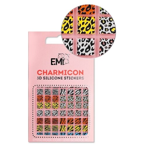 E.Mi, 3D-стикеры №130 Зебра Charmicon 3D Silicone Stickers