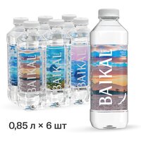 BAIKAL430 Байкальская глубинная вода, негаз, 0,85 л, 6 шт.