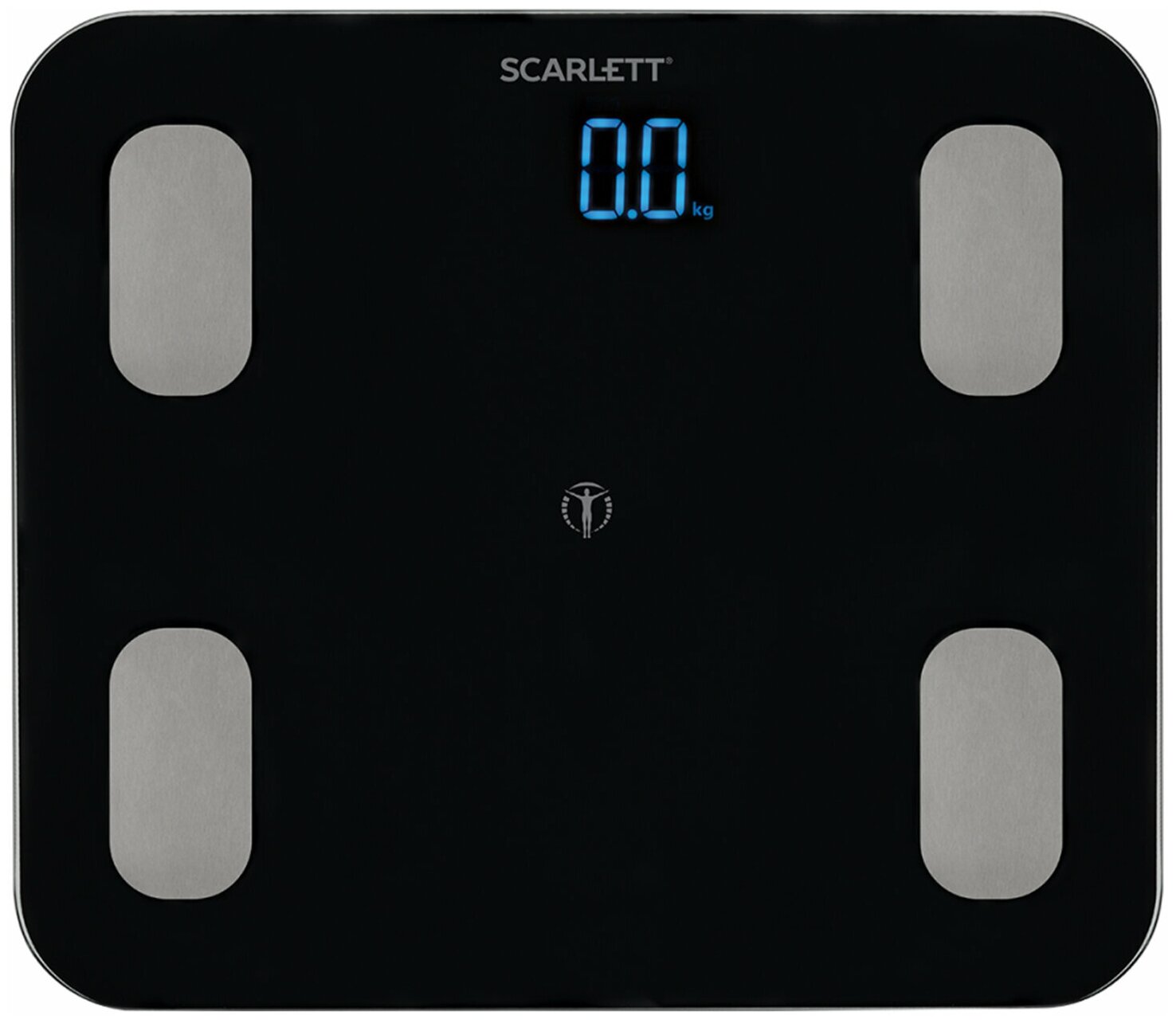 Весы напольные диагностические SCARLETT SC-BS33ED46, электронные, вес до 150 кг, Bluetooth, черные