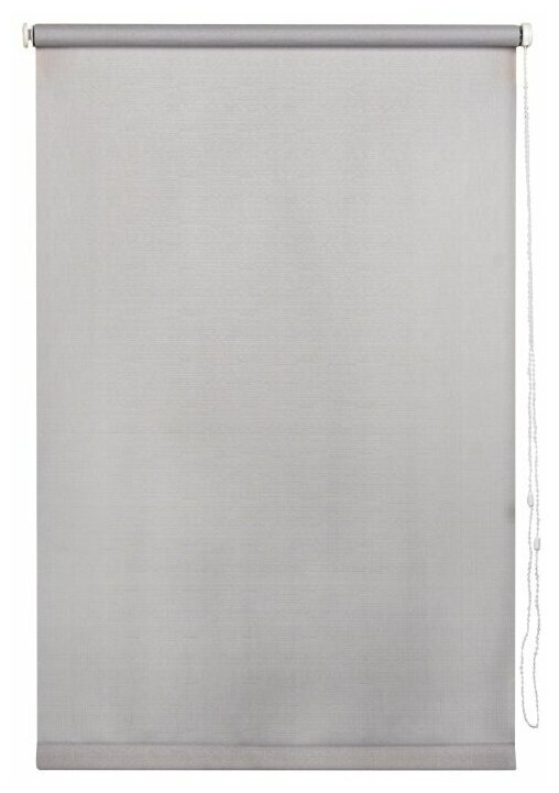 Штора рулонная Inspire Шантунг 70x160 см серая - фотография № 16