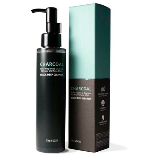 TheYEON Масло очищающее с древесным углём - Charcoal black deep cleanser, 150мл