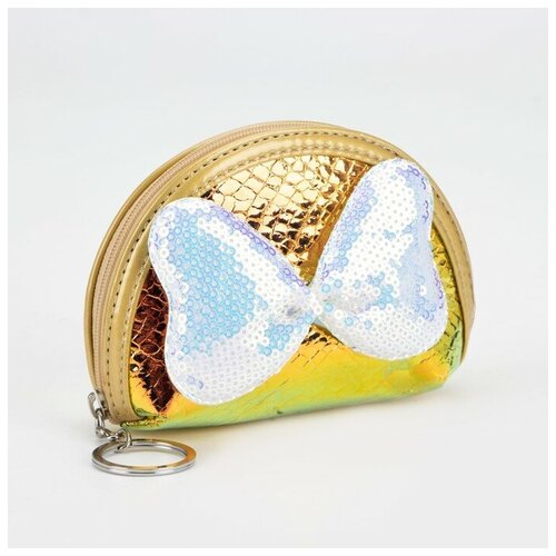 фото Кошелёк на молнии, цвет бежевый