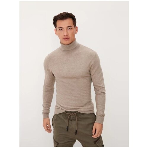 фото Водолазка мужская, q/s designed by s.oliver, артикул: 520.10.110.17.170.2104932, цвет: светло-коричневый (83w0), размер: xxl q/s by s.oliver