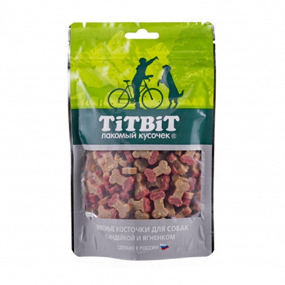 TitBit Косточки мясные для собак с индейкой и ягненком 145г