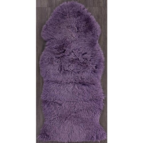 Ковер Sheepskin 55x145 - лиловый - Прямоугольник - коллекция Овчина Sheepskin 0.55x1.45