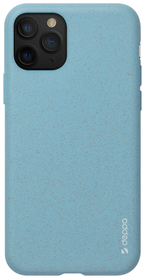 Чехол (клип-кейс) DEPPA Eco Case, для Apple iPhone 11 Pro, голубой [87277] - фото №1