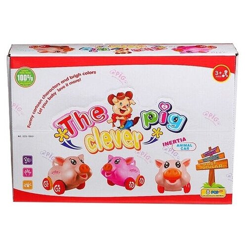 Купить Каталка-игрушка Умные свинки (225-5001) розовый/бежевый, Shenzhen Jingyitian Trade