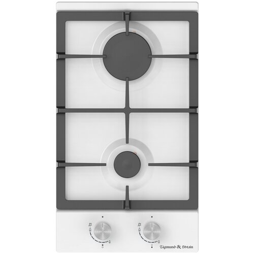Газовая варочная панель домино Zigmund & Shtain G 14.3 W, 30 см,белый