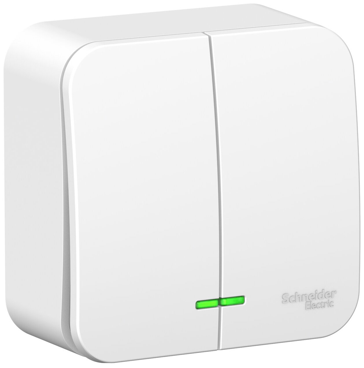 Выключатель 2х1-полюсный Schneider Electric BLNVA105111 Blanca, 10 А, белый