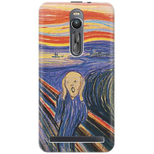 фото Cиликоновый чехол на asus zenfone 2 (ze551ml) / асус зенфон 2 с принтом "крик" gosso