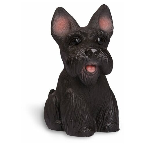 Игрушка для ванной ОГОНЁК Собака Чапа (С-535), черный резиновая игрушка собака чапа 13 см огонёк