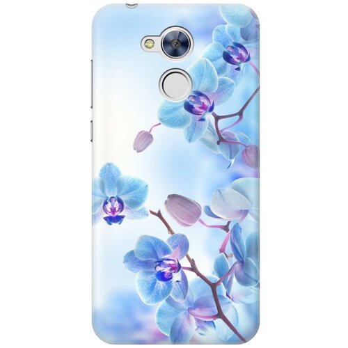 фото Cиликоновый чехол на honor 6a / хонор 6а с принтом "голубые орхидеи" gosso