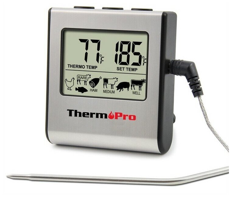 Кухонный цифровой термометр с щупом Thermopro TP-16