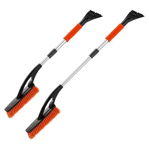 Щетка для снега 76-94см телескоп. со скребком STARTUL PROFI (ST9080-05) (щетка-сметка снеговая)