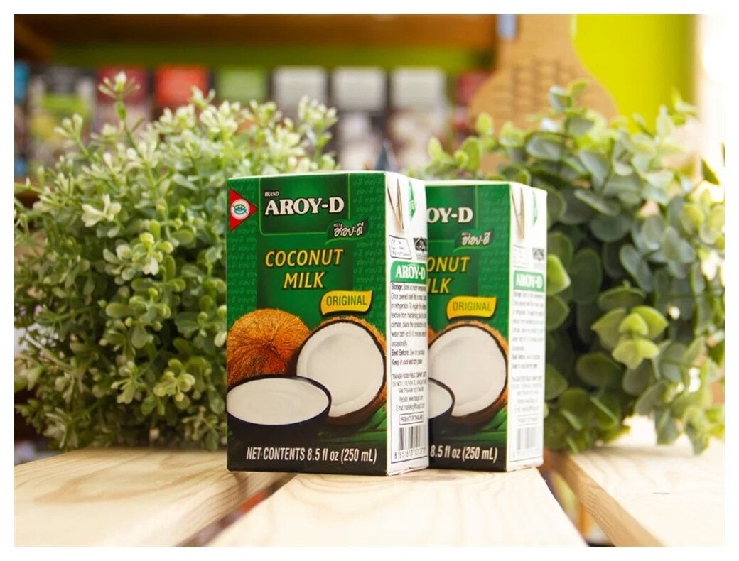 Молоко кокосовое Aroy-D 70% , 250 мл ( 6 шт. в упак.) - фотография № 7