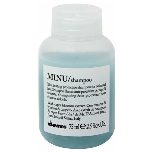 DAVINES - MINU/shampoo - Защитный шампунь для сохранения цвета окрашенных волос, 75 мл