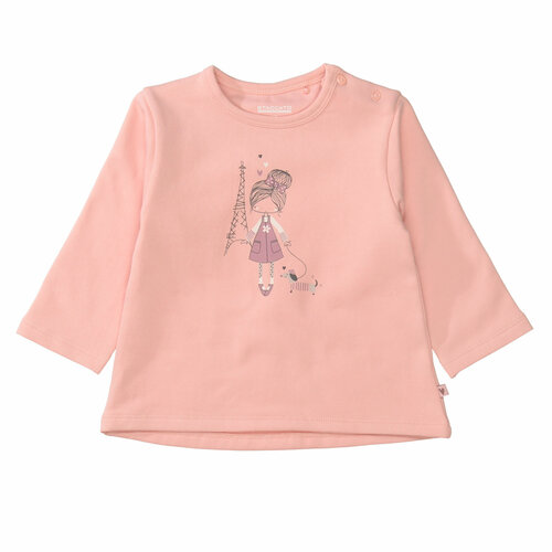Свитшот Staccato для девочек, размер 74, розовый