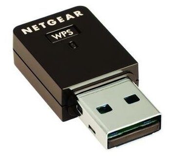 Беспроводной микро-адаптер Wi-Fi NetGear USB 2.0 300 Мбит/с WNA3100M-100PES