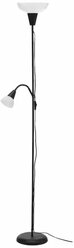 Торшер Икеа Тогарп Ikea Tagarp, E27, цвет арматуры: черный, цвет плафона/абажура: белый