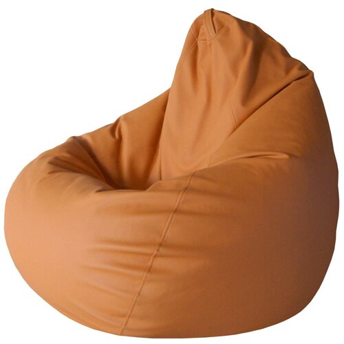 фото Кресло мешок папа пуф кресло мешок экокожа оранжевый xl (размер 85х85х125 см) папа пуф