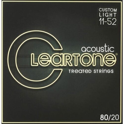 Cleartone 7611 - Комплект струн для акустической гитары, с покрытием, 11-52