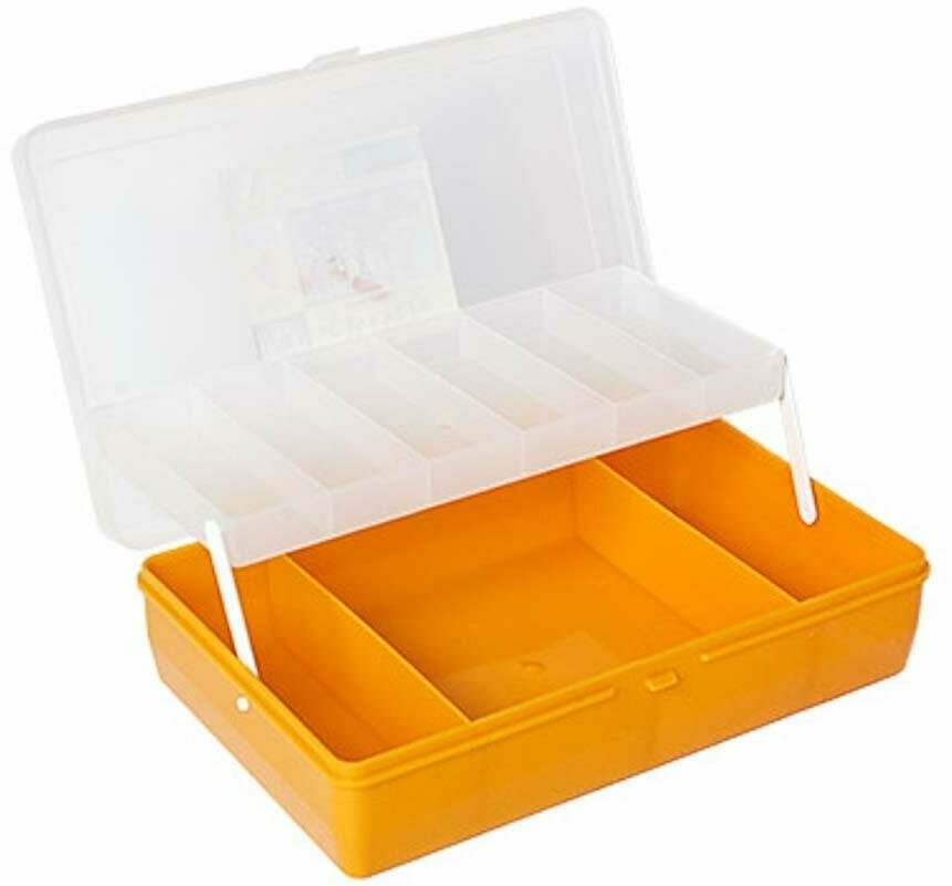 Тривол Коробка для мелочей №4 пластик 23.5 x 15 x 6.5 см прозрачный - фотография № 2