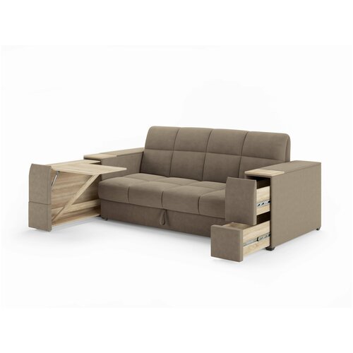 Диван-аккордеон Флай, спальное место 140х200,с журнальным столиком , с ящиком для белья