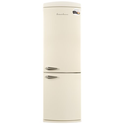 Холодильник Schaub Lorenz SLU S335C2, бежевый, No Frost, ретро.