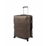 Пластиковый чемодан FREEDOM, цвет Коричневый, размер L (75см.) - изображение