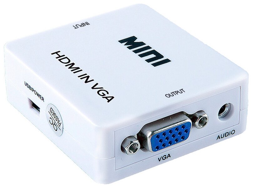 Видео конвертер HDMI 1.3 -> VGA + jack 3.5 mm, 1080p 60Hz HDCP 1.4 (77v112)