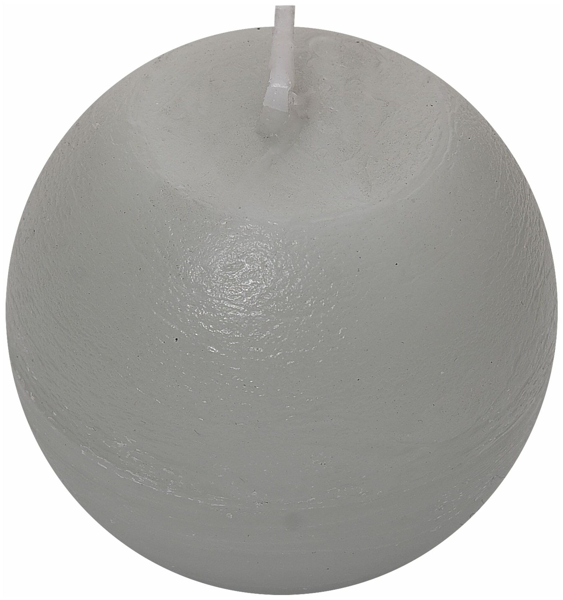 Свеча-шар «Рустик» 6 см цвет светло-серый