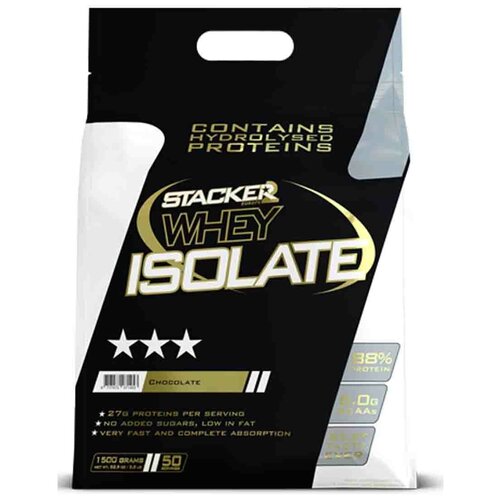 Протеин Stacker 2 Whey Isolate, 1500 гр., шоколад протеин stacker 2 whey isolate 750 гр шоколад