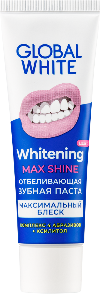 Global White Зубная паста Отбеливающая Whitening Max Shine 30 мл 1 шт