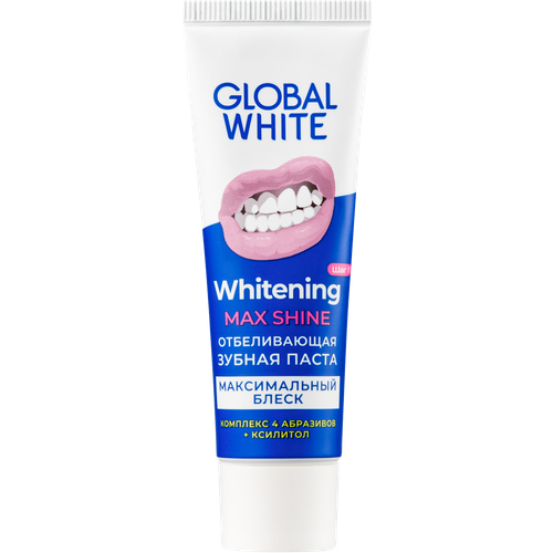 Global White Зубная паста Отбеливающая Whitening Max Shine, 30 мл 1 шт