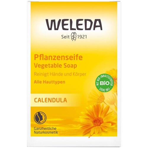 Weleda Растительное детское мыло с календулой, 100 мл, 100 г