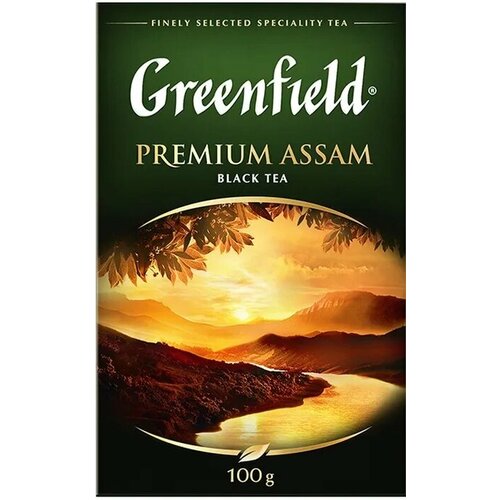 Чай черный 2 шт по 100 г Greenfield Premium Assam