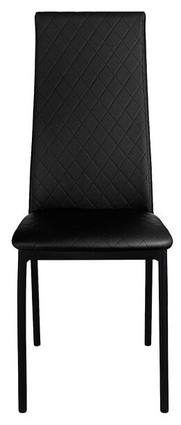 Комплект стульев KETT-UP Hamburg Lux, металл/искусственная кожа, 2 шт., цвет: черный/черный - фотография № 2