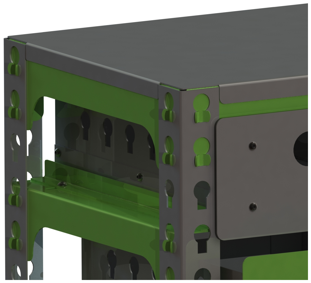 Стол-верстак Metalex c одной тумбой 950х1400х400